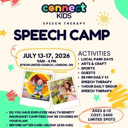 Connect Kids Speech Therapy CAMP 2026